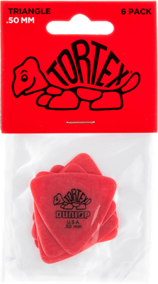 Dunlop 431P50 Tortex Triangle Plectrum 0.50mm 6-Pack