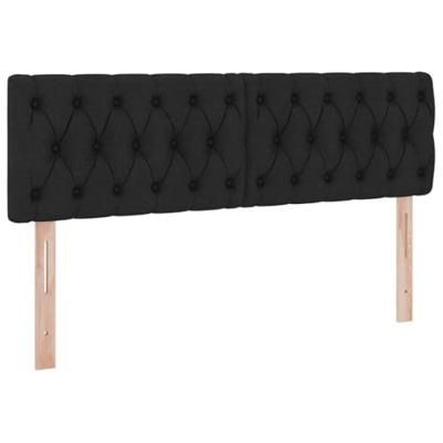Opbergbed met matras met matras Zwart 140 x 190 cm Bewerkt hout