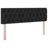 Opbergbed met matras met matras Zwart 140 x 190 cm Bewerkt hout - thumbnail
