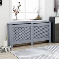VidaXL Radiatorombouw 172x19x81,5 cm mdf antraciet - thumbnail