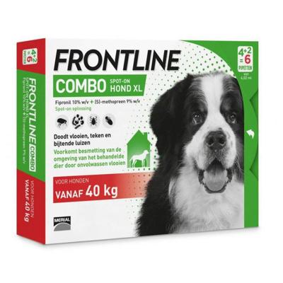 Frontline Combo Spot On hond XL / 40-60 kg 6 pipetten