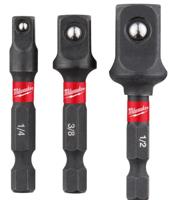 Milwaukee Dopadapter 1/4" zeskant naar 1/4", 3/8" & 1/2" vierkant - 4932479228 - thumbnail