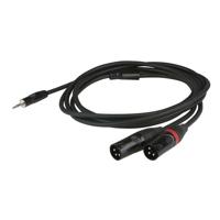 DAP FLX46 aux kabel - stereo mini Jack > 2 XLR male 3pins 1,5 meter - thumbnail