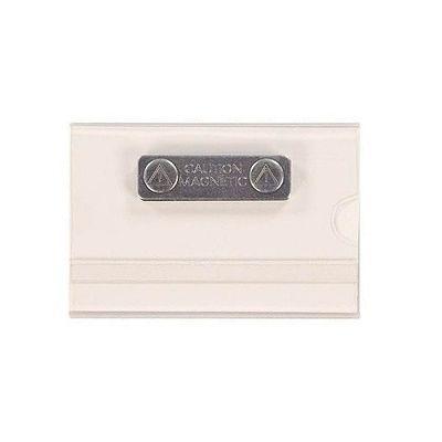 Badge transp 54x86mm magneetsluiting