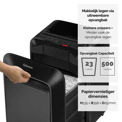 Fellowes LX Series Powershred LX210 papiervernietiger Zwart