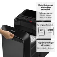 Papiervernietiger fellowes lx210 4x12mm zwart - thumbnail