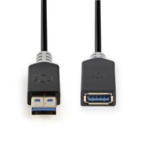 Kabel USB 3.0 | A male - A female | 2,0 m | Antraciet - thumbnail