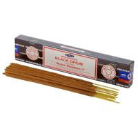 01346 Zwarte Opium - Satya Nag Champa Wierook Stokjes - thumbnail