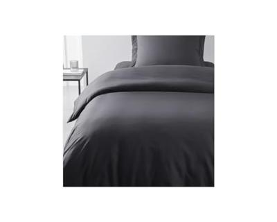 Vandaag essentiële duytte cover - 140 x 200 cm - 1 persoon - 100% une katoen - houtskool