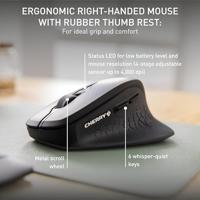 CHERRY Stream Comfort Set met toetsenbord en muis Radiografisch QWERTZ, Duits Wit - thumbnail