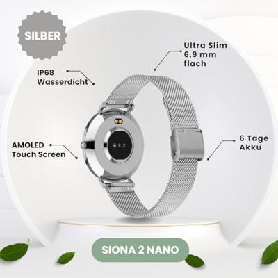 XCOAST SIONA 2 Smartwatch Zilver