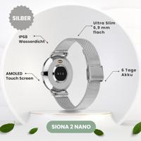 XCOAST SIONA 2 Smartwatch Zilver - thumbnail