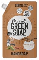Marcel's Green Soap Handzeep sandelhout & kardemom 500ml navulzak - thumbnail