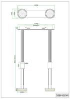 Trio HanglampFranklin 3-lichts zwart - 326510342 - thumbnail