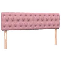 Boxspring met matras fluweel roze 160x220 cm - thumbnail