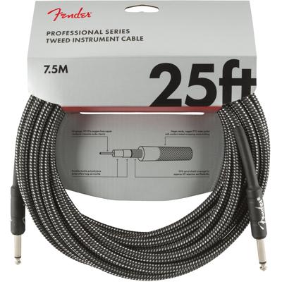 Fender Professional Tweed instrumentkabel 7.5 meter grijs Fender Professional Tweed instrumentkabel 7.5 meter grijs