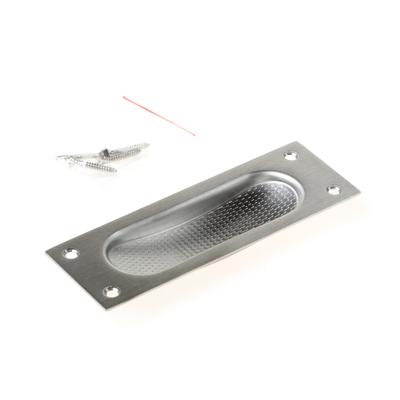 Schuifdeurkom rechth.rvs mat 120x40mm