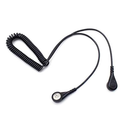 Quadrios ESD-aardingskabel 1.80 m Drukknop 4 mm