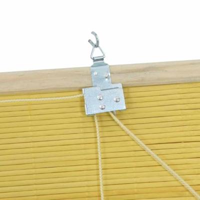 Rolgordijn met gordijnen Geel 60 x 160 cm Bamboe