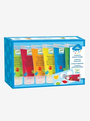 6 tubes vingerverf DJECO multi-gekleurd 6 tubes vingerverf DJECO multi-gekleurd