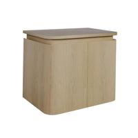 Thebalux Epoch Toiletmeubel - 51x35x41cm - ronde hoeken - 2 deuren - topblad - zonder kraangat - Blanc 9TT50135B - thumbnail