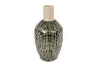 Vaas Frans L groen aardew 16x16x31,5cm - thumbnail