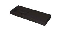 Wastafel INK Momento 1200x450x90 mm Quartz zwart 3421245 - thumbnail