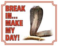 Cobra Waakbord - Break in make my day - thumbnail