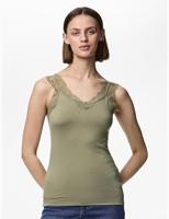 Hemdje met kant - Lace Top - Barbera - Viscose kanten onderhemd - Singlet met brede bandjes - Zwart - Huidskleur - Wit - Lingerie top - thumbnail