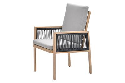 Decala dining tuinstoel teak look / dessert zand