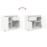 Dressoir met lade 71x35x65 cm spaanplaat wit - thumbnail