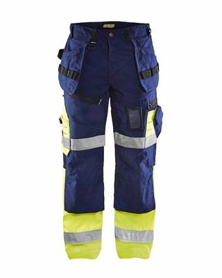 Blåkläder Werkbroek High-Vis X1500 15081860 | Marine/High-Vis Geel | Maat 50 - 7330509387207