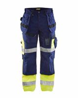 Blåkläder Werkbroek High-Vis X1500 15081860 | Marine/High-Vis Geel | Maat 50 - 7330509387207 - thumbnail