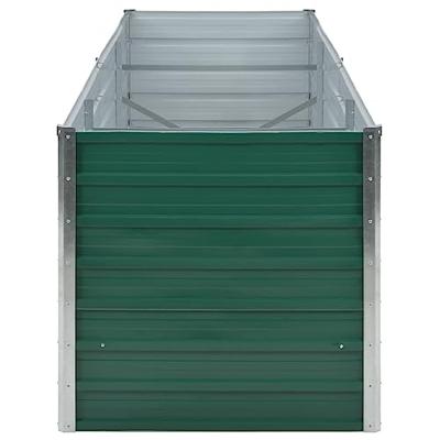 VidaXL Plantenbak verhoogd 240x80x77 cm gegalvaniseerd staal groen VidaXL Plantenbak verhoogd 240x80x77 cm gegalvaniseerd staal groen