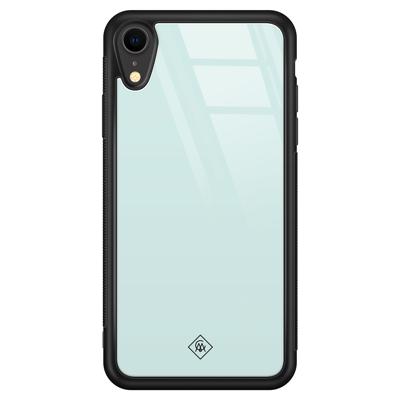 iPhone XR glazen hardcase - Pastel blauw iPhone XR glazen hardcase - Pastel blauw