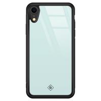 iPhone XR glazen hardcase - Pastel blauw - thumbnail