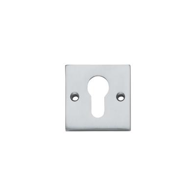 Intersteel Rozet vierkant met profielcilindergat groot - chroom mat Intersteel Rozet vierkant met profielcilindergat groot - chroom mat