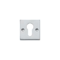 Intersteel Rozet vierkant met profielcilindergat groot - chroom mat - thumbnail