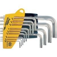 Stiftsleutelset in houder zeskant inch professioneel 13-delig vernikkeld Wiha 25610 - thumbnail