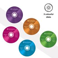 Verbatim 43557 DVD-R AZO 4,7 GB Slim Case 5 Stuk Slim Case - thumbnail