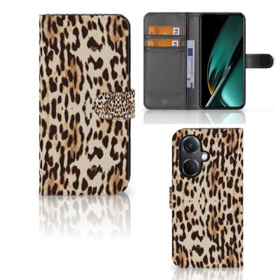 OnePlus Nord CE 3 | Telefoonhoesje | Met pasjeshouder | Leopard