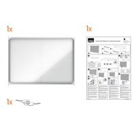 Nobo Premium Plus binnenvitrine, schuifdeuren met hoekslot, magnetisch, 8 x A4 - thumbnail