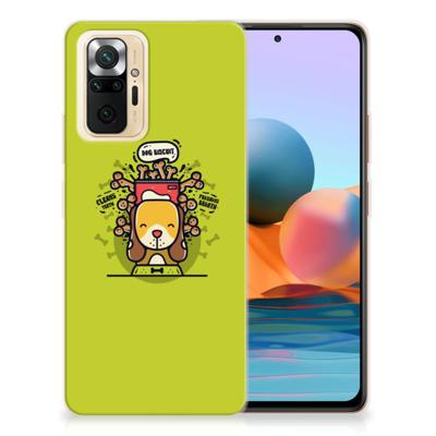 Xiaomi Redmi Note 10 Pro Telefoonhoesje met Naam Doggy Biscuit Xiaomi Redmi Note 10 Pro Telefoonhoesje met Naam Doggy Biscuit