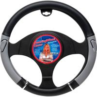 AutoStyle stuurhoes universeel PVC zwart/grijs 37 39 cm - thumbnail