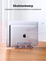 Ugreen Verticale standaard voor 2 apparaten Ugreen LP258 aluminium voor laptop en tablet - zilver - thumbnail