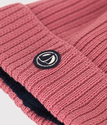 Muts met fleece voering PETIT BATEAU rozen