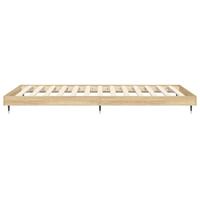 Bedframe zonder matras hout sonoma eikenkleurig 75x190 cm - thumbnail