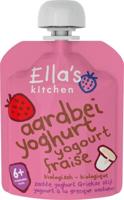 Ella's Kitchen Aardbei yoghurt griekse stijl 6+ maanden bio 90 Gram - thumbnail