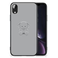 Apple iPhone XR Hoesje Grijs Baby Olifant - thumbnail
