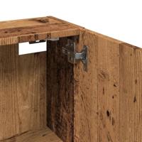 Badkamerkast wandgemonteerd 32x20x67 cm oud houtkleurig - thumbnail